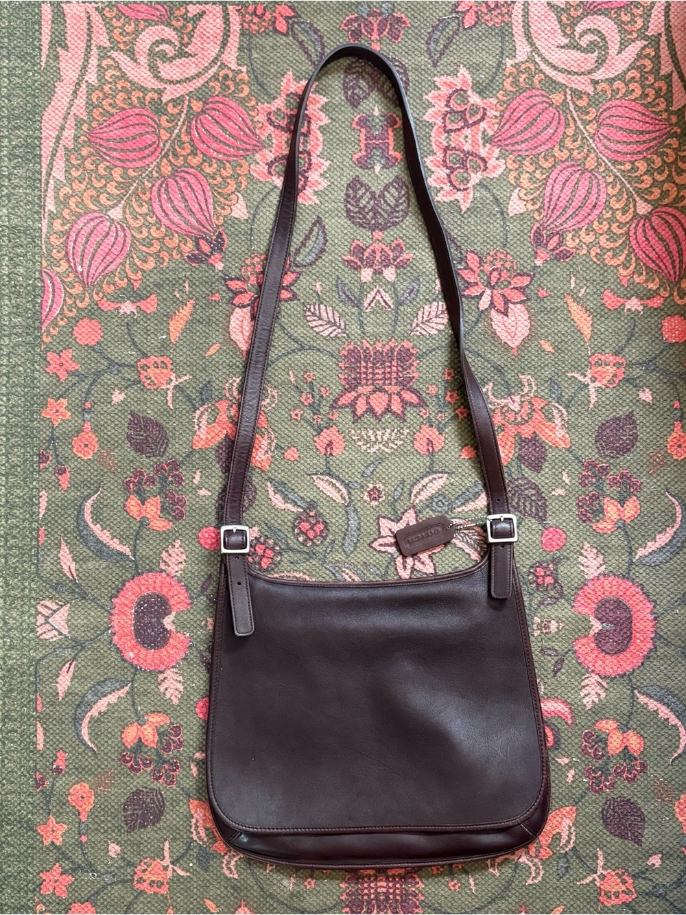 Vintage 1999 Coach Hippie Flap Crossbody Saddle Shoulder Bag
